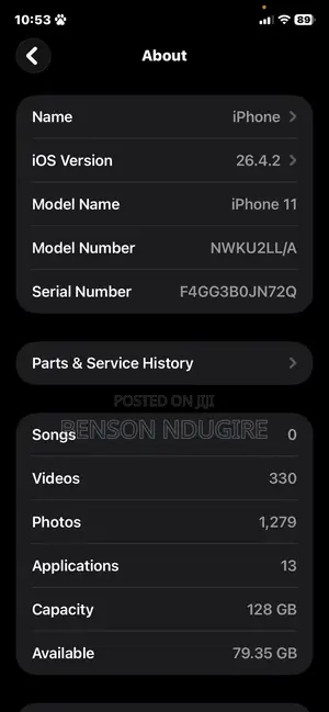 Apple iPhone 11 128 GB Black