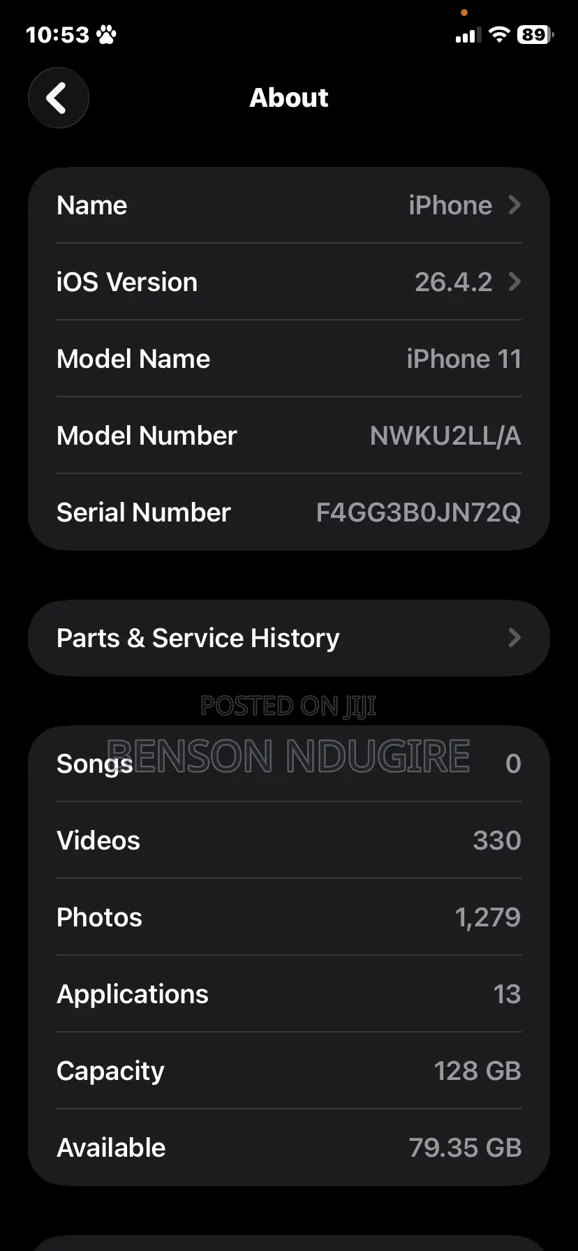 Apple iPhone 11 128 GB Black