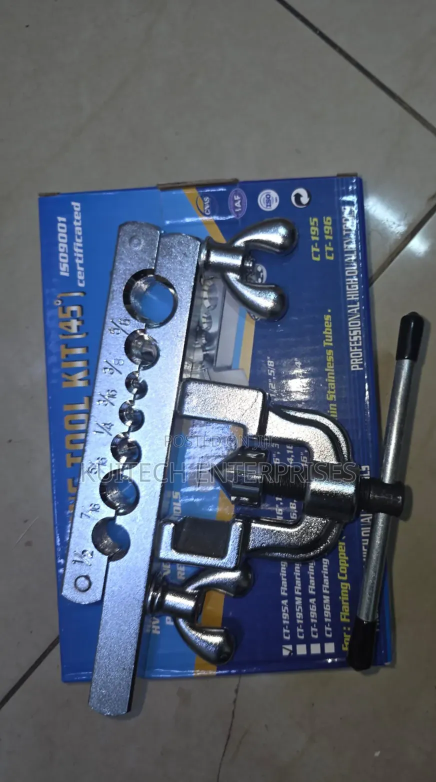 Pipe Flaring Kit/Die Block 45-Degree Single Flare.