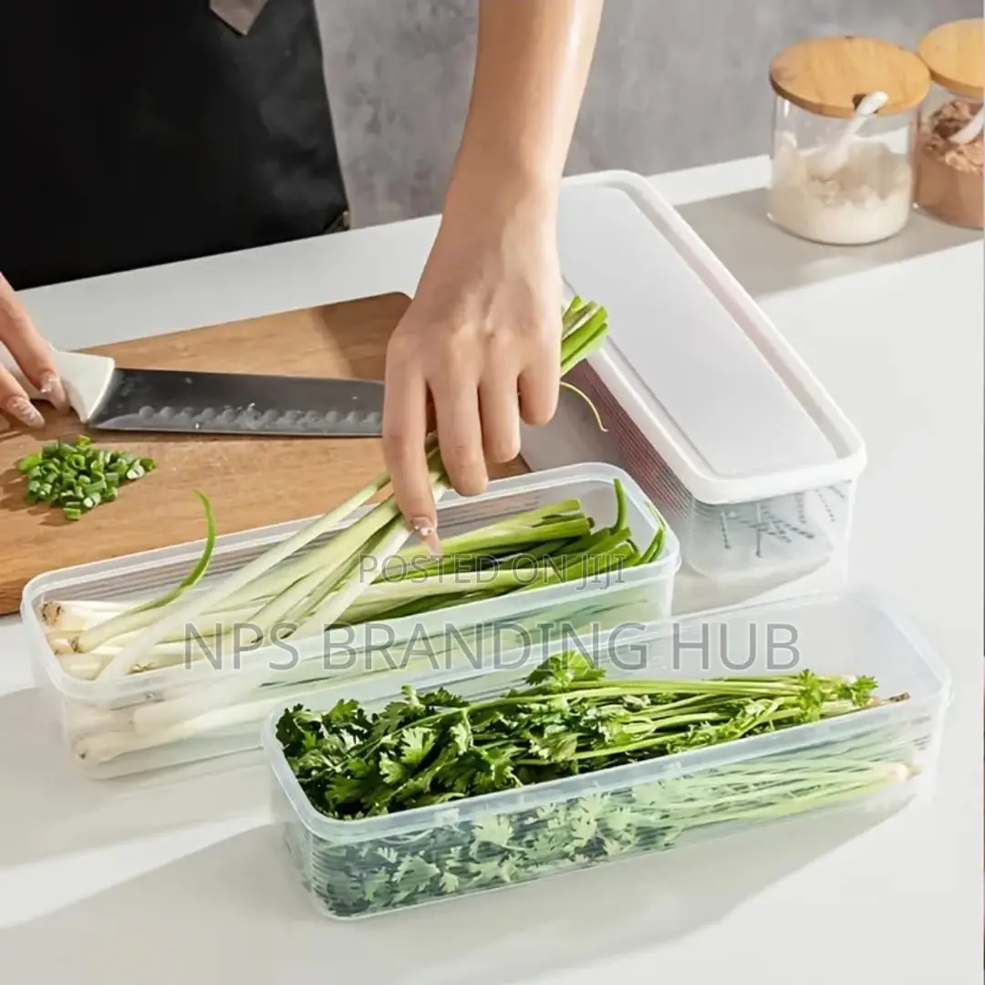 Refrigerator Herb Storage Boxes/ Organizer With Lid(Nm