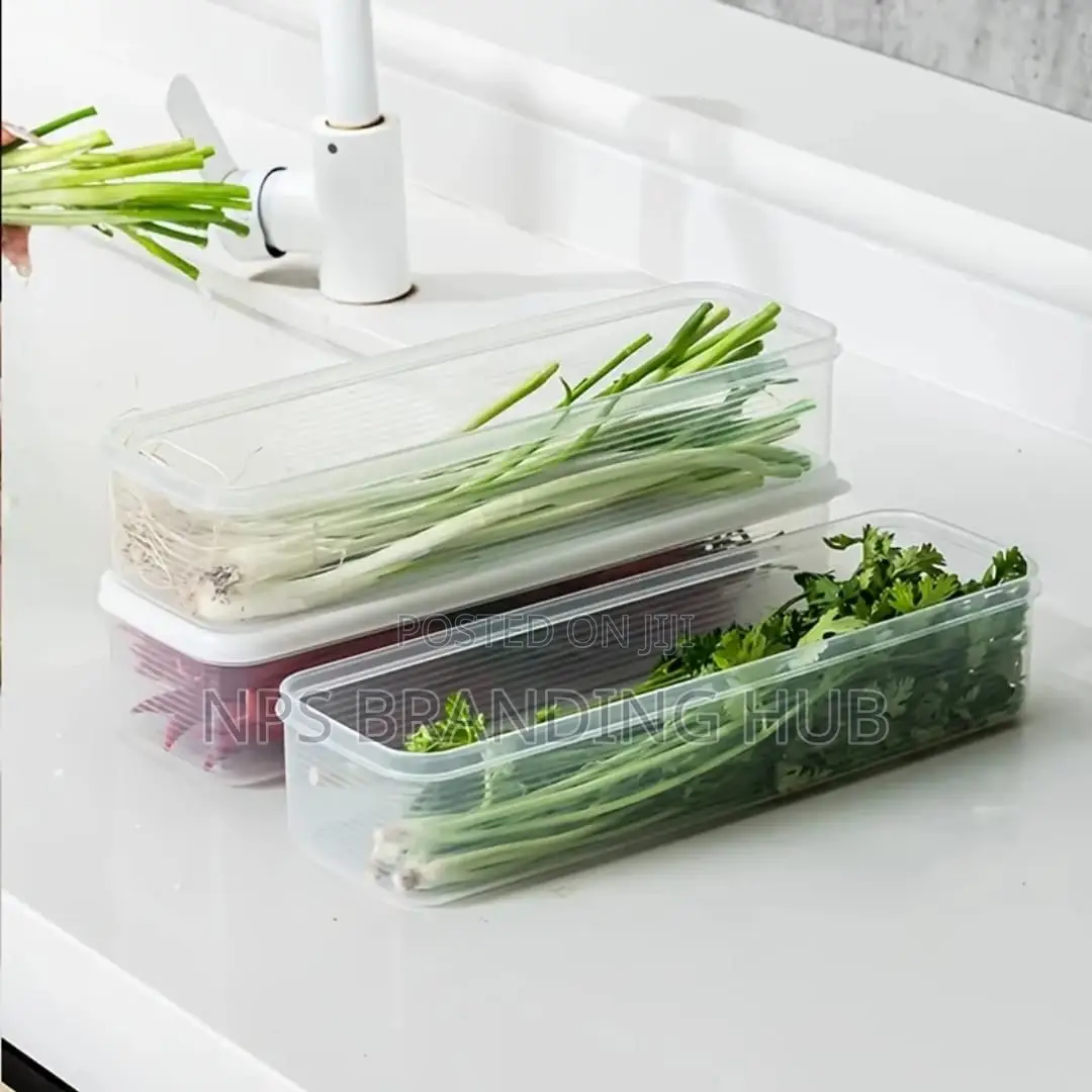 Refrigerator Herb Storage Boxes/ Organizer With Lid(Nm