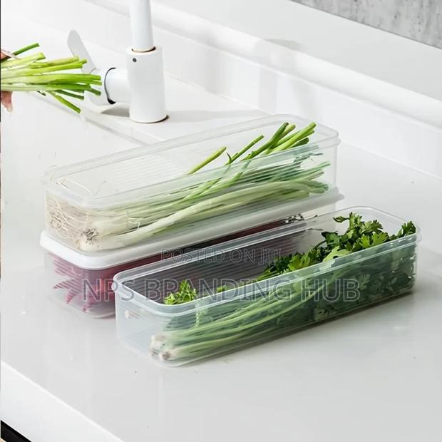 Refrigerator Herb Storage Boxes/ Organizer With Lid(Nm - thumbnail 2