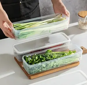 Refrigerator Herb Storage Boxes/ Organizer With Lid(Nm