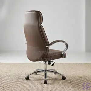 Office Chair; Brown Executive Leather Office Chair