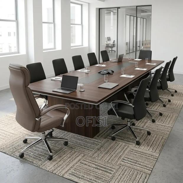 Office Chair; Brown Executive Leather Office Chair - thumbnail 9