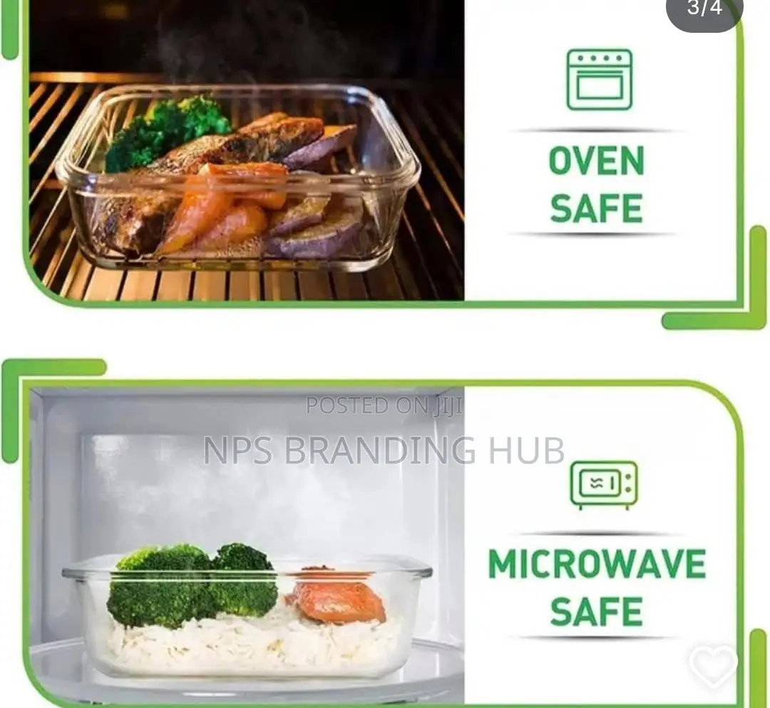 High Borosilicate Glass Food Containers 1050ml(Nm