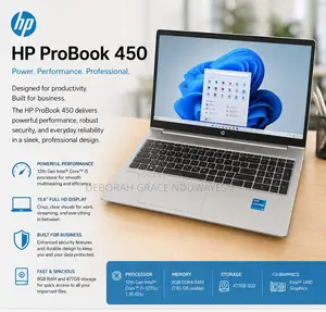 Laptop HP ProBook 450 G9 8GB Intel Core i5 SSD 512GB