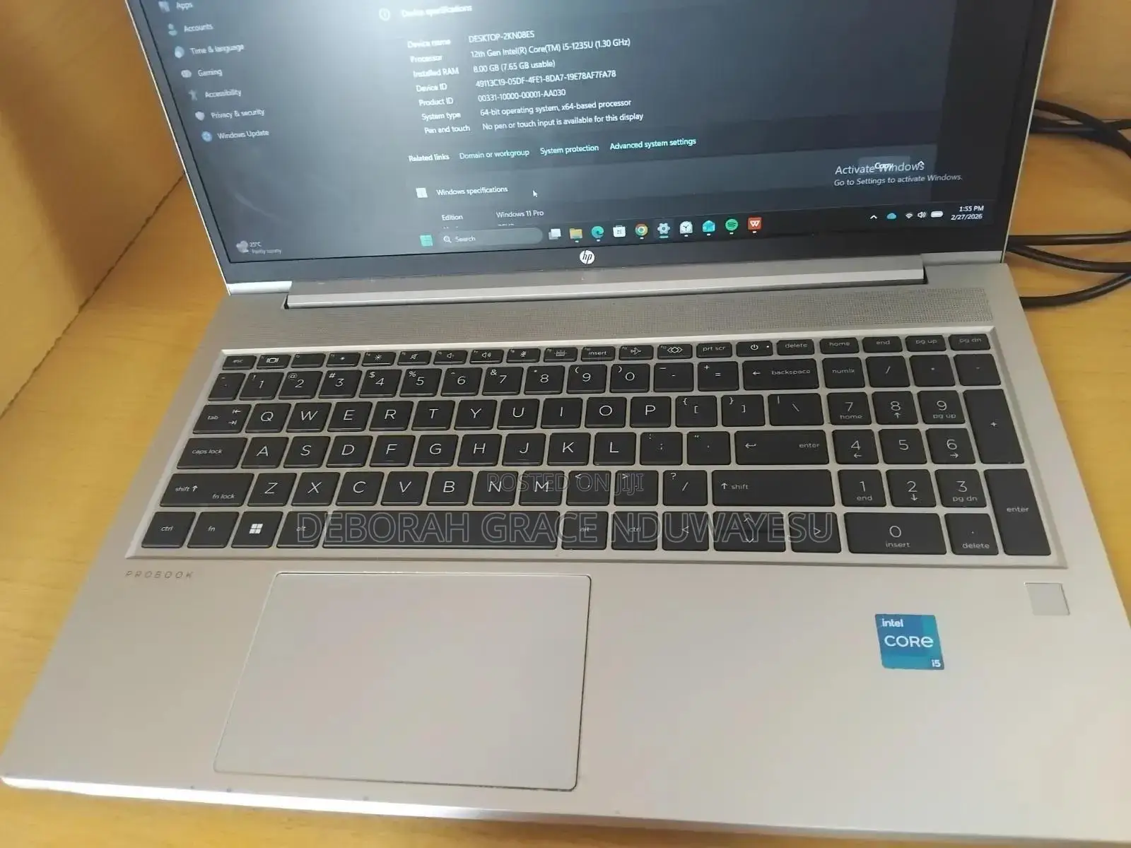 Laptop HP ProBook 450 G9 8GB Intel Core i5 SSD 512GB