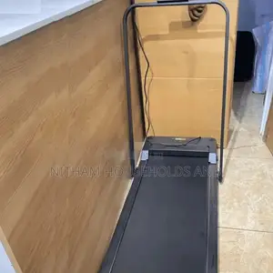 Foldable Walking Pad Treadmill With Handle Bars