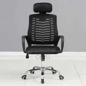 Office Chair; Ergonomic Headrest Mesh Office Chair