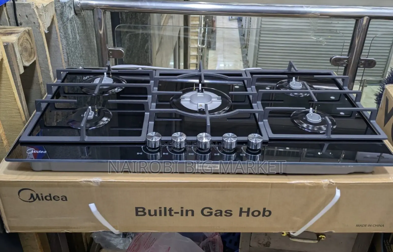 Midea 90cm Ss Gas Hob