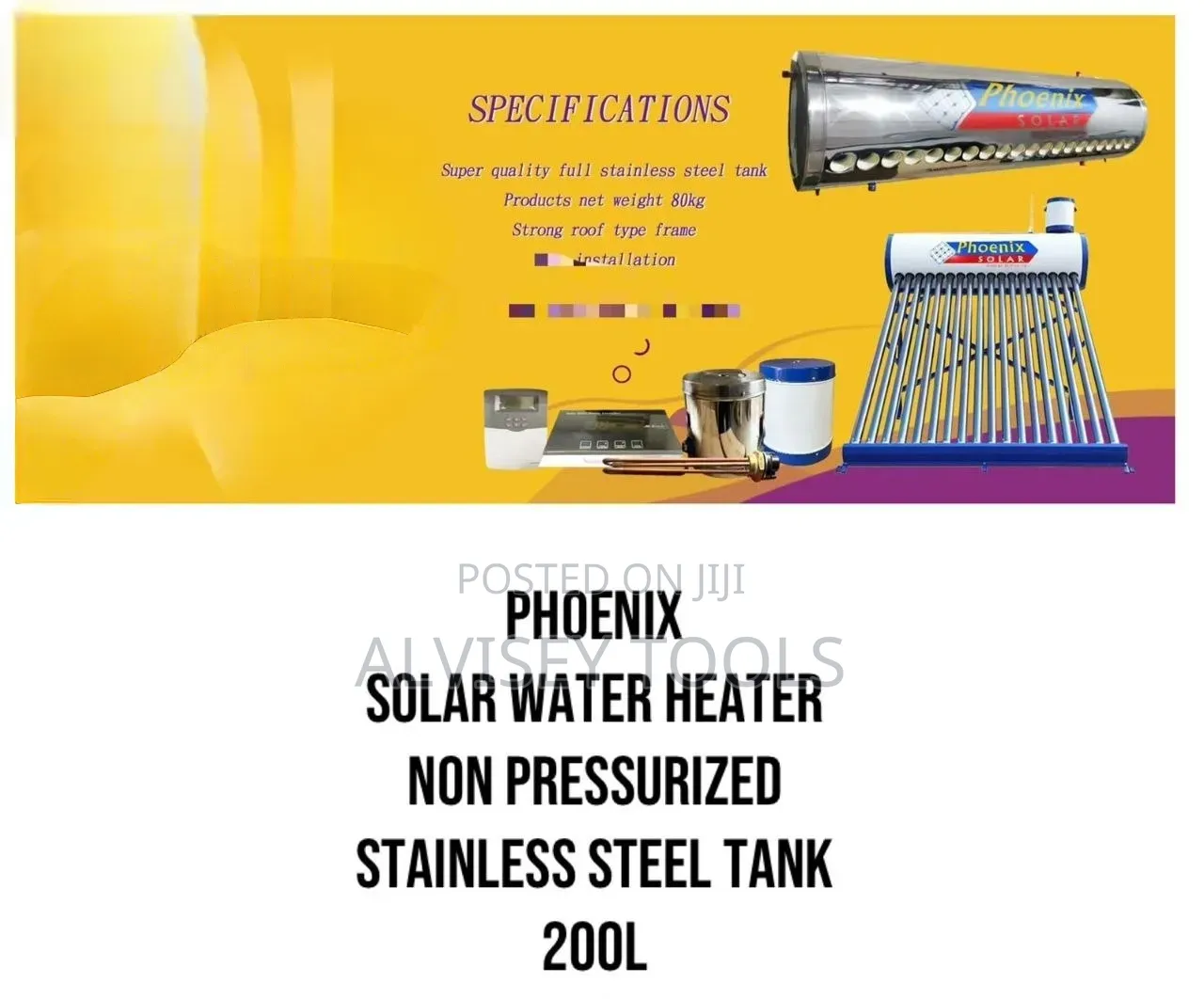 Solar Water Heater 200l/ 200l Solar Water Heater