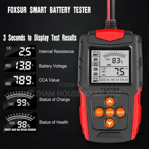 Intelligent Battery Tester / Analyzer With LCD Display 12v / 24v