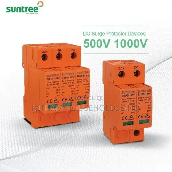 Solar Dc Surge Protector (Spd) 40ka, 2p/ Double Pole 500vdc