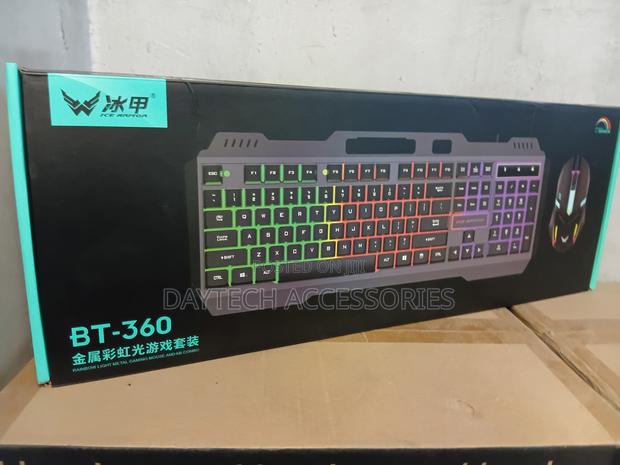 Bt-360 Metal Light Gaming Keyboard and Mouse - thumbnail 2