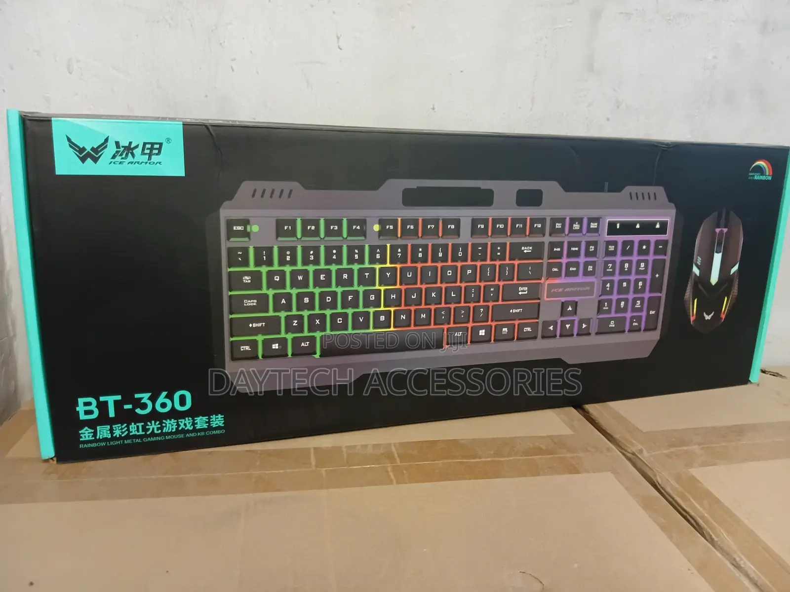 Gaming Keyboard Qwerty Mouse – Bt-390 – Black