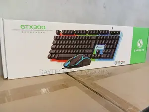 Gtx300 Gaming Keyboard And Mouse Set - Black