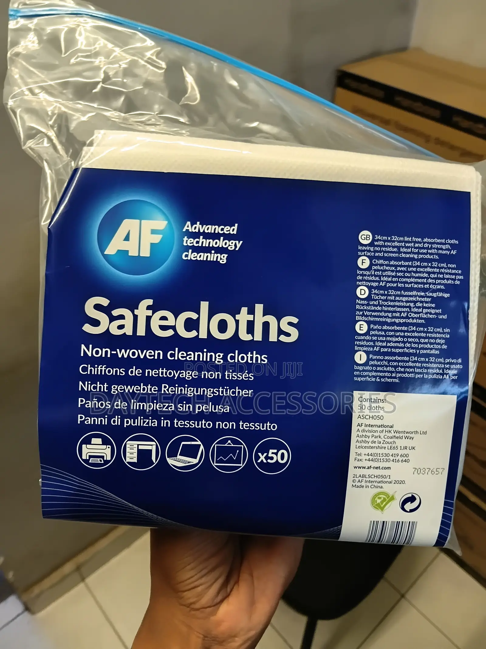 This Is A Pack Of 50 Af International Safecloths.