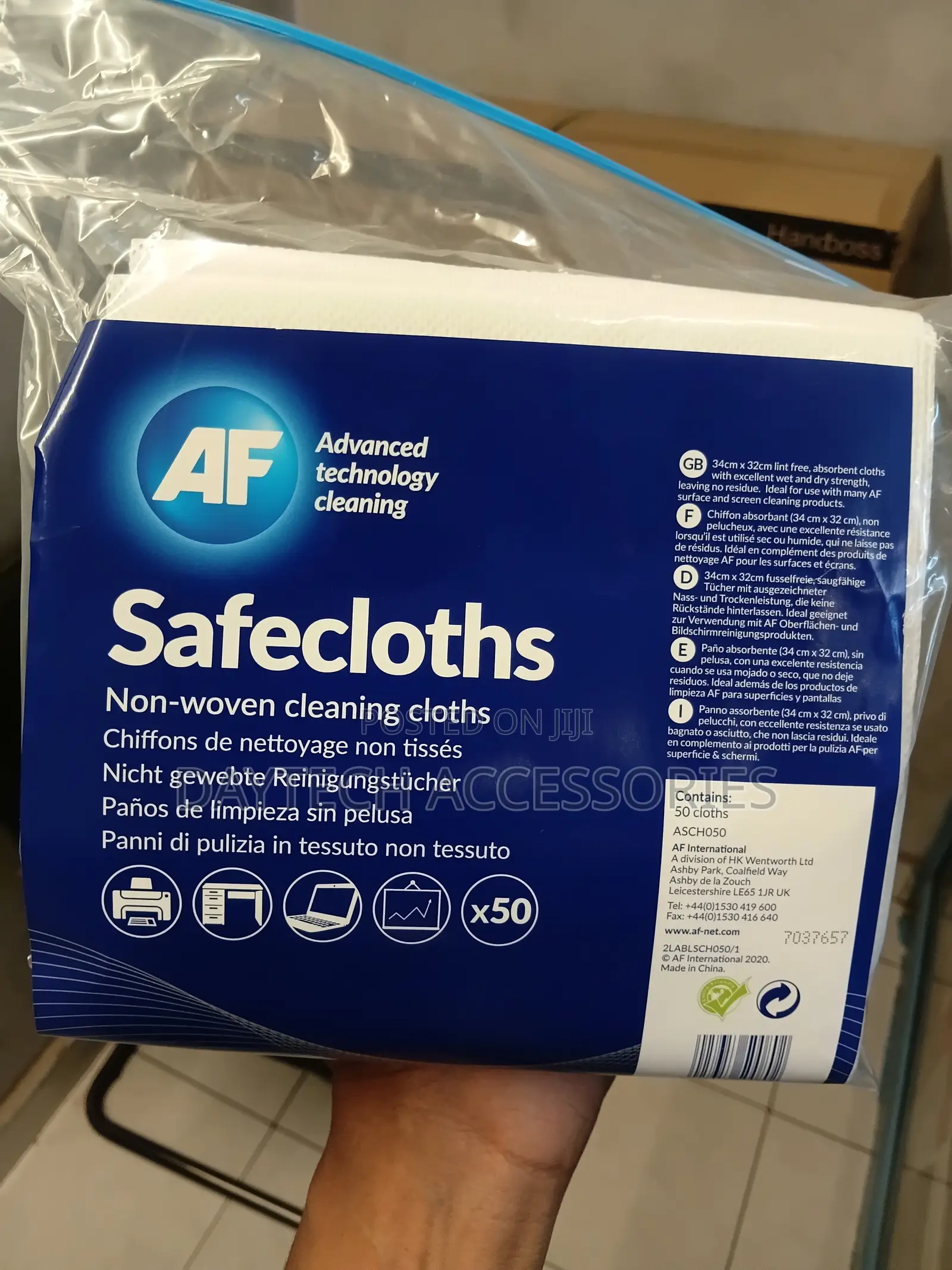 Af Safecloths Cleaning Cloths 320x340mm (Pack 50)