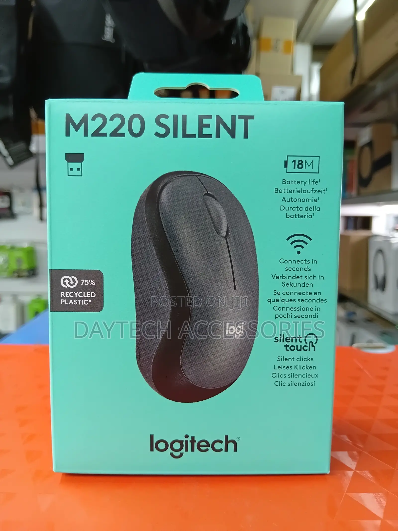 Logitech Wireless Mouse M220 Silent.