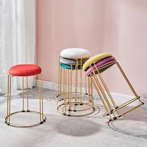 Kitchen Stool; Premium Round Upholstered Kitchen Stool