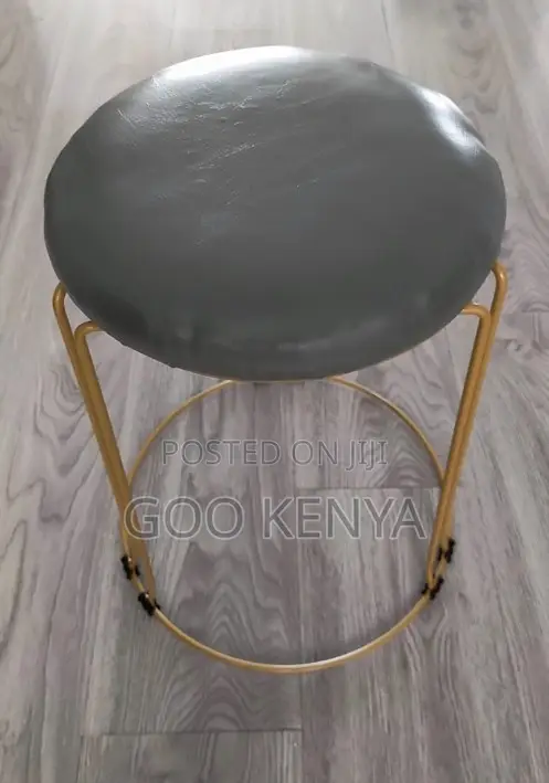 Kitchen Stool; Premium Round Upholstered Kitchen Stool