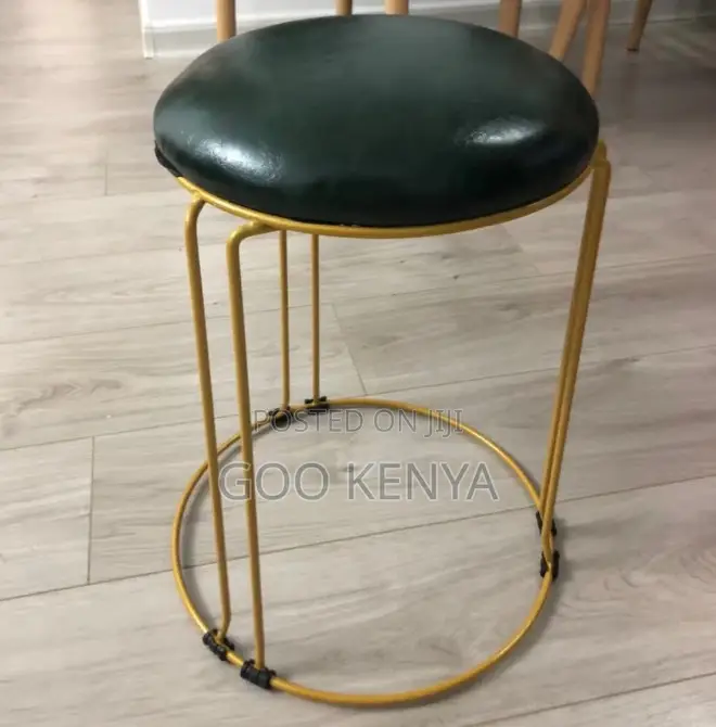 Kitchen Stool; Premium Round Upholstered Kitchen Stool