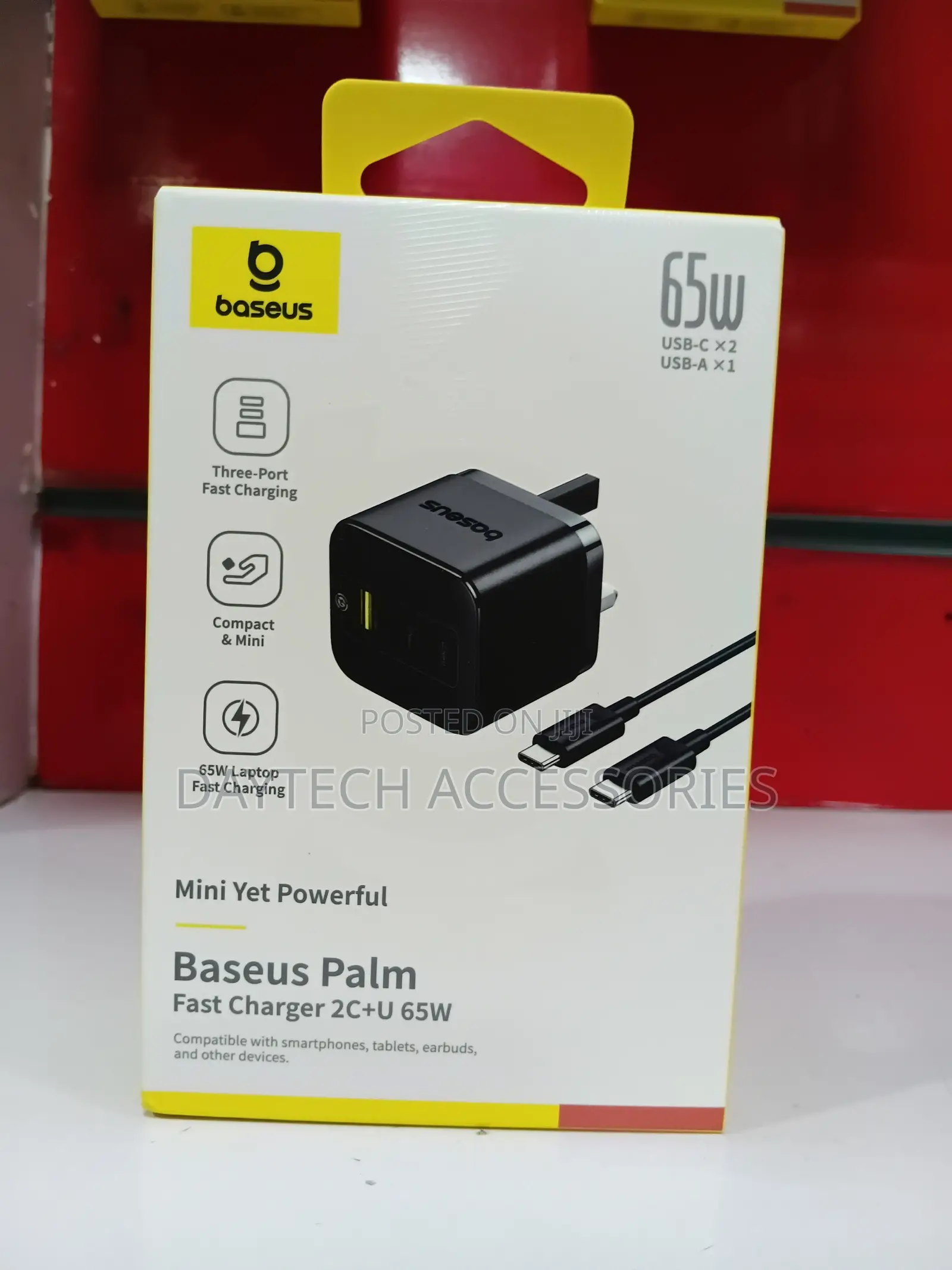 Baseus Palm Fast Charger 2c+U 65w – Uk