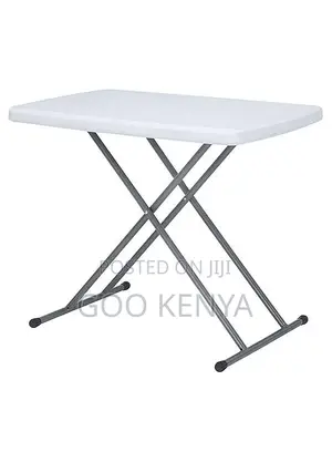 Outdoor Table; Premium White Minimalist Folding Table