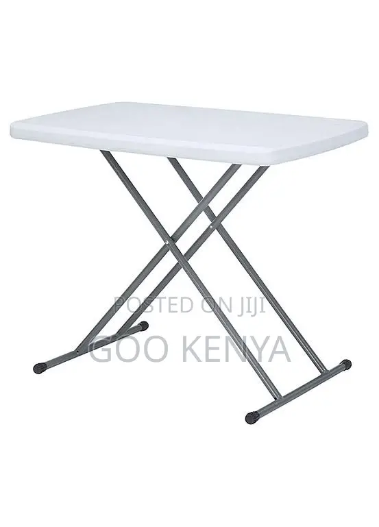 Outdoor Table; Premium White Minimalist Folding Table