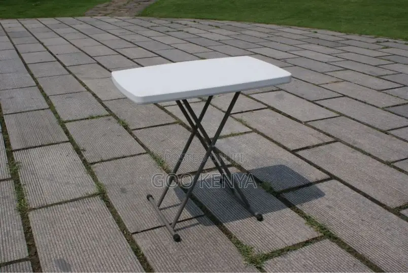 Outdoor Table; Premium White Minimalist Folding Table