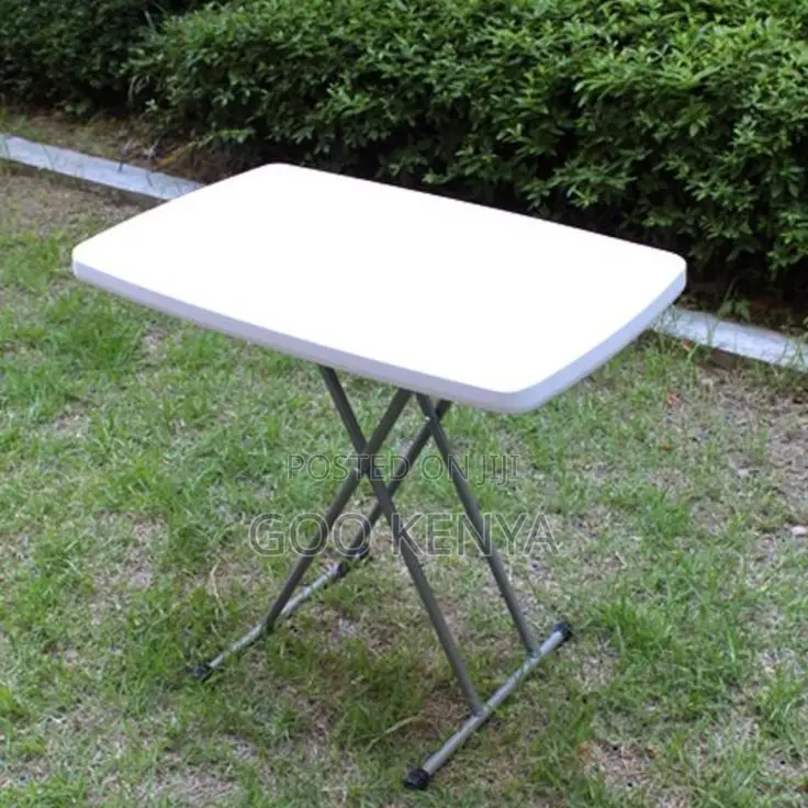 Outdoor Table; Premium White Minimalist Folding Table