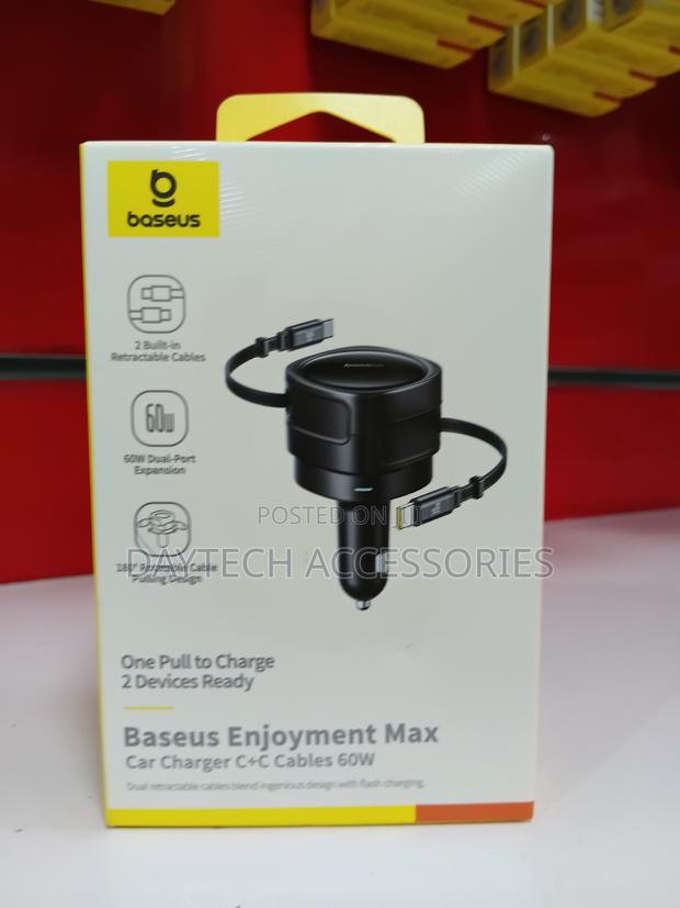 Baseus Enjoyment Max 60w Car Charger.