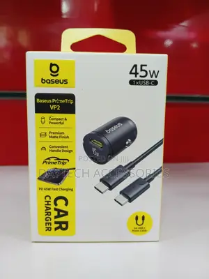 This Is a Baseus Primetrip Vp2 45w Car Charger.