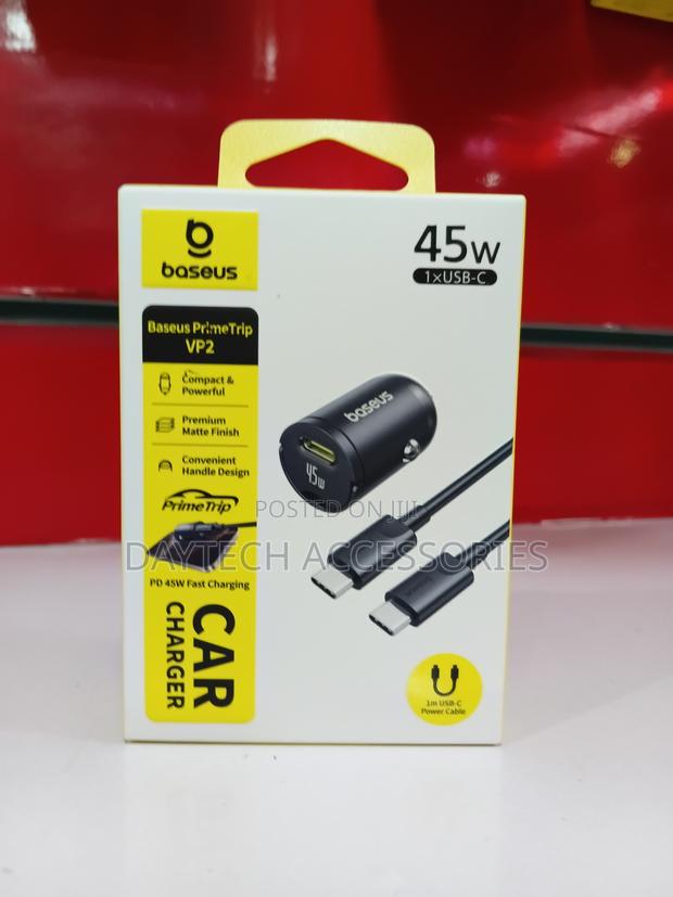 Baseus Primetrip Vp2 Car Charger 45w With C-C Cable. - thumbnail 2