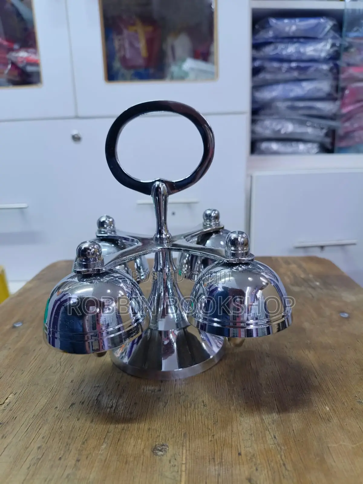 4-piece Stainless Steel Church Bells With Stand