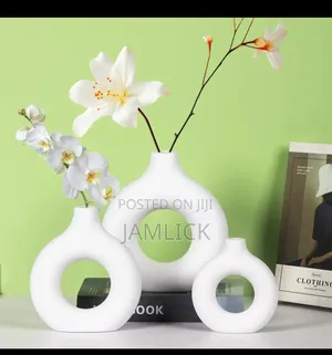 3-Piece Minimalist Art Décor Tabletop Vase Set - Rb