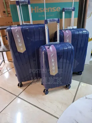 Blue Unbreakable Pp 3-in-1 Suitcase Set - Pt