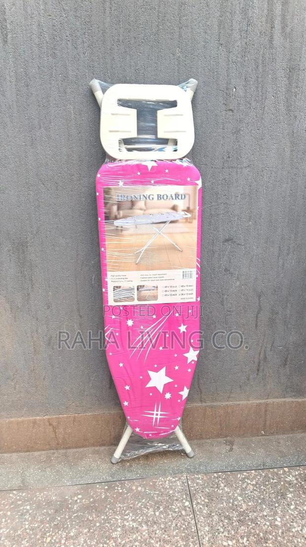 Metallic Foldable Ironing Board | Adjustable | 90x30cm - thumbnail 3