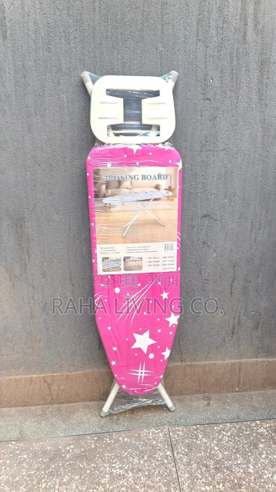 Metallic Foldable Ironing Board | Adjustable | 90x30cm