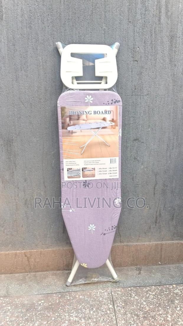 Metallic Foldable Ironing Board | Adjustable | 90x30cm - thumbnail 4