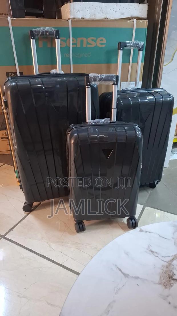Black Unbreakable Pp 3-in-1 Suitcase Set - Pt - main view