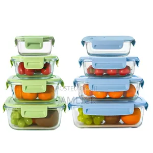 4-Piece Glass Storage Container Set - Jf