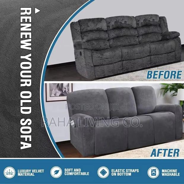High Density Velvet Recliner Sofa Covers | 3 Colours - thumbnail 10