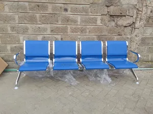 4-Seater Metal Waiting Bench – Heavy Duty Reception Seating