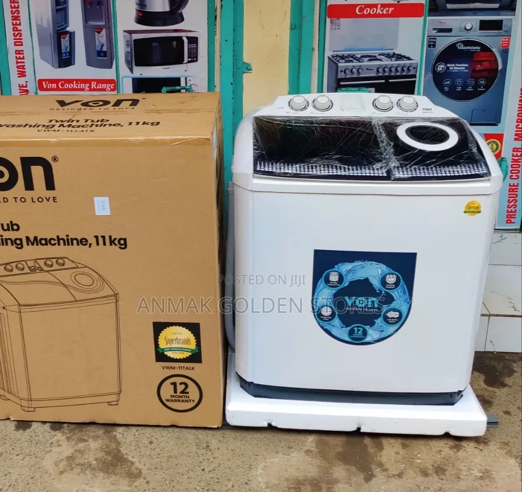 Von 11kg Washing Machine, Twin Tub Anmak