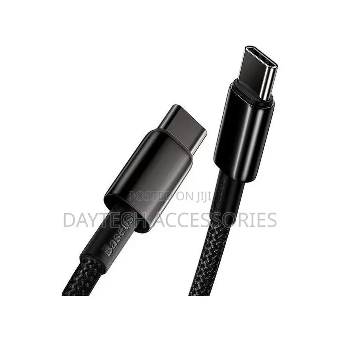 Baseus Tungsten Gold Magnetic Usb-C to Usb-C Cable for Fast Charging.