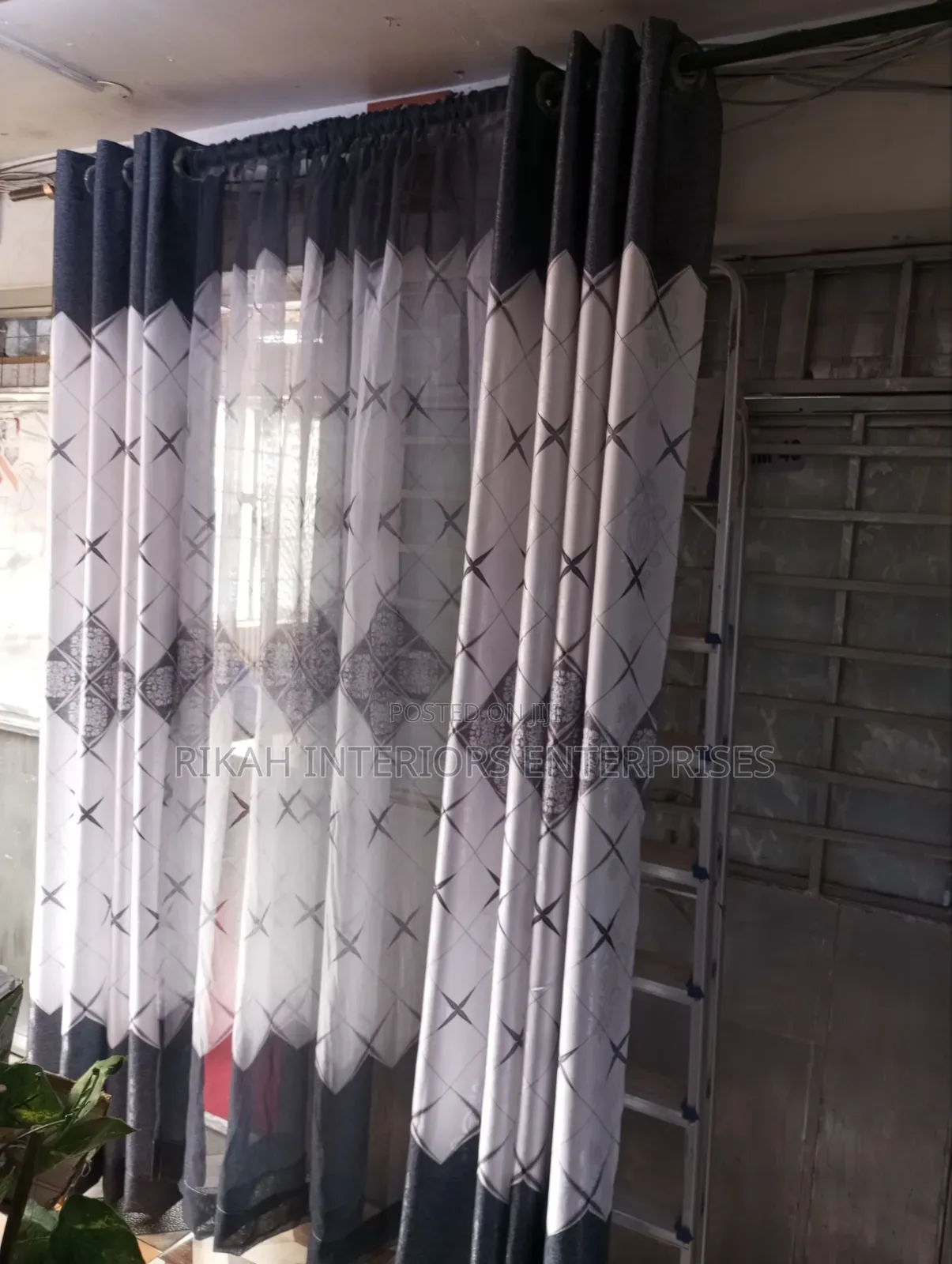 Black and White Curtains With Varieties of Patterns