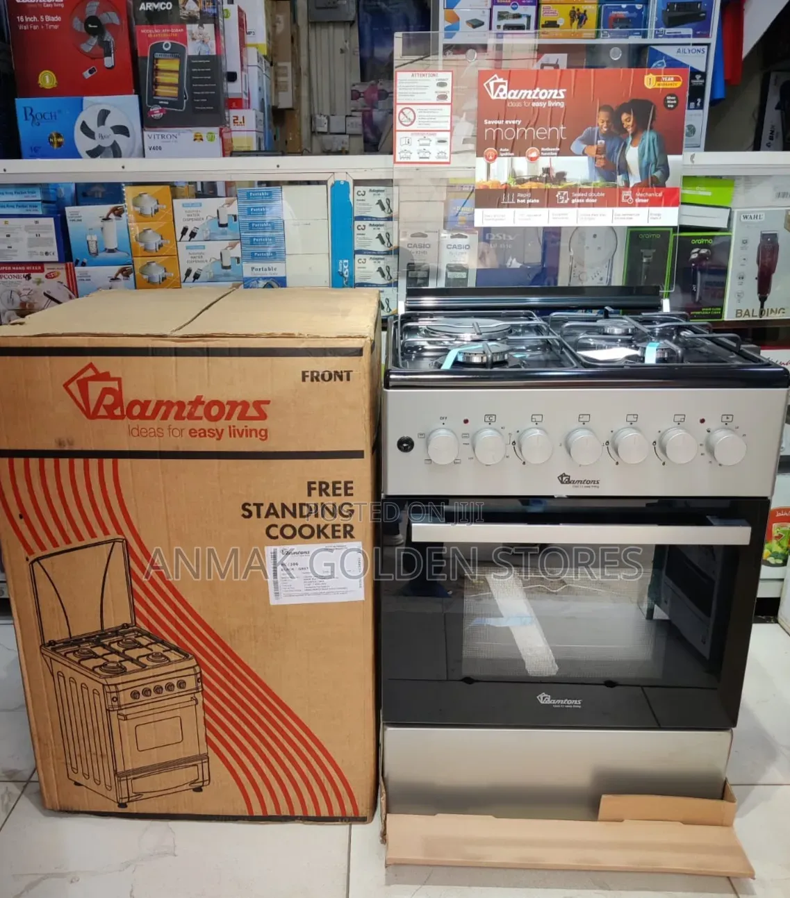 Ramtons Standing Cooker 58x58 Rc306 at 34,000