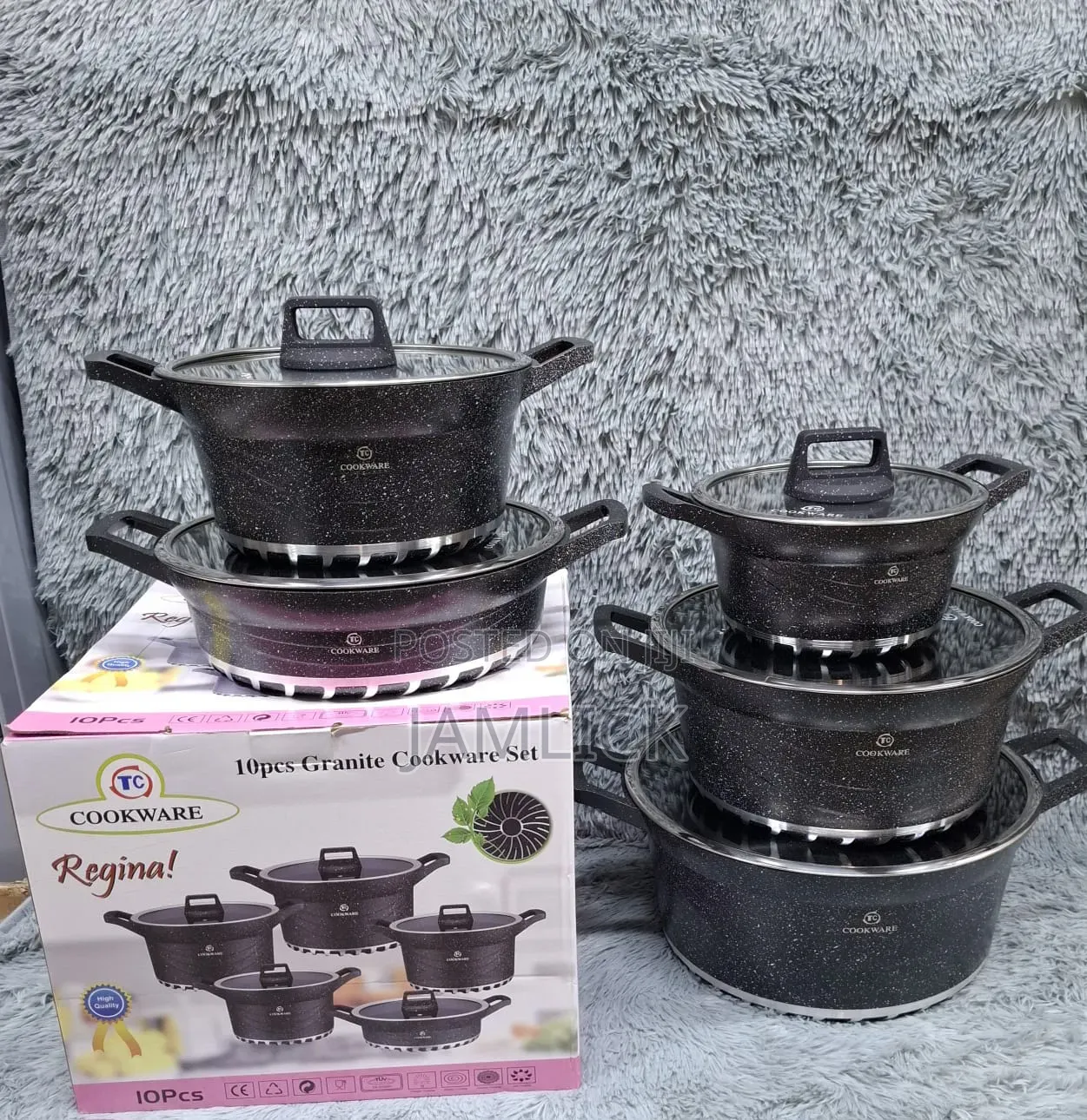Regina Tc Granite Cookware Set – 10 Pieces - Pt